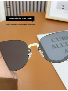 XY3749 <strong>Fashion</strong> Half Frame Women Sun <strong>Glasses</strong> 2025 New <strong>Design</strong> <strong>Party</strong> Sunglasses With Rhinestone - Product Image 4