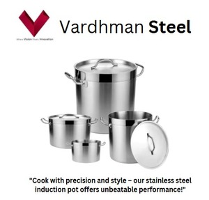 Vente à forte demande : Casserole élégante en acier inoxydable, compatible induction, durable et au design classique - Product Image 2