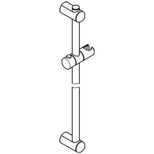 For Grohe Euphoria <b>Shower</b> Rail 600Mm Chrome-<b>Shower</b> Room <b>Accessories</b> - Product Image 4