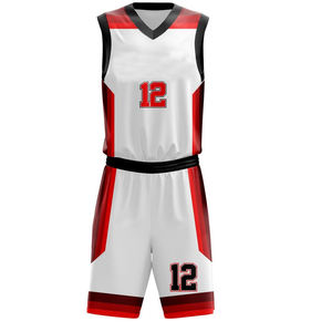 Ensemble d'uniformes de basket-ball imprimés sur mesure, grande taille, best-seller, prix bas, 100% polyester, vêtements de sport - Product Image 2