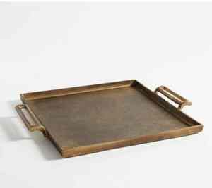 Bandeja de metal de aluminio con diseño Art Deco de lujo, logotipo de tamaño personalizable, bandeja de mesa de alta calidad estándar para decoración de alimentos - Product Image 2