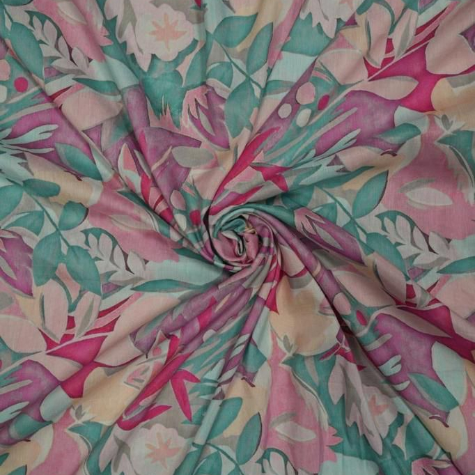 Viscose Rayon Dobby Printed Eco-Friendly Medium Weight Woven Fabric Customized Color HDPE Laminated for Home Textile Accessories