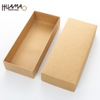 Boîte de rangement pour chaussettes en papier kraft écologique, boîte avec couvercle et base, impression personnalisée, emballage recyclable pour chaussettes, boîte cadeau pour 5 paires de chaussettes