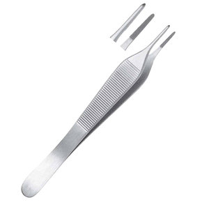 Pinzas Adson de Acero Inoxidable para Tejidos, Instrumentos Quirúrgicos con Dientes Finos para Uso Médico - Product Image 1