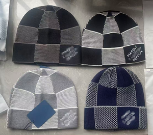 Chapeau en laine tricotée de luxe, réversible, multifonctionnel, chaud, à motif jacquard pour l'automne et l'hiver. - Product Image 5