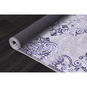 Netline Home Beige Floral <b>Washable</b> <b>Rug</b> NL1009-9x12 Machine Made Non-Slip Rectangle Hallway <b>Rug</b> - Product Image 2