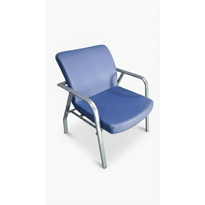 Silla de Espera de Alta Calidad con Estructura Metálica y Tapicería de Cuero Lido para Oficina, Venta al Por Mayor - Product Image 2