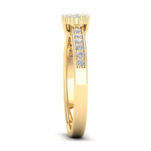 Reyes ขายส่ง VVS1 0.27กะรัตรอบตัด Moissanite 925เงินสเตอร์ลิงแหวนหมั้นเครื่องประดับแต่งงานแบบดั้งเดิม - Product Image 3