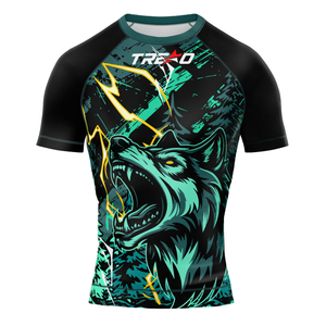 เสื้อมวยปล้ำน้ำหนักเบาสำหรับผู้ชายเสื้อกีฬาพิมพ์ซับลิเมชันสำหรับใส่เล่นกีฬาในฤดูหนาวโลโก้ได้ตามต้องการ - Product Image 1