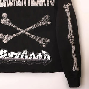 Sudadera con Capucha y Cremallera de Felpa 100% Algodón OEM para Hombre, Bordada, con Impresión Digital Personalizada, Talla Grande, para Invierno - Product Image 6