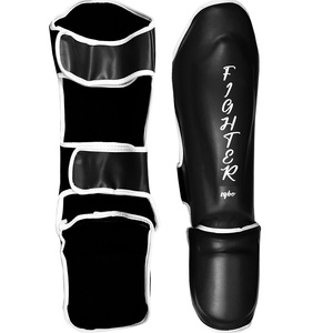 Protège-tibia en cuir véritable Entraînement de kick-boxe Protège-tibias professionnels personnalisés de haute qualité Vente en gros - Product Image 4