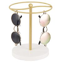 Organisateur de lunettes de soleil, support de rangement pour 12 paires de lunettes, présentoir en métal sur pied pour bureau/comptoir, ensemble de chambre à coucher