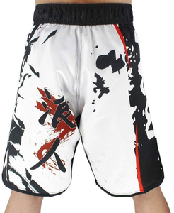 กางเกงขาสั้นออกกำลังกายสำหรับผู้ชาย ดีไซน์ล่าสุด ออกแบบเองได้ สำหรับกีฬา MMA ผ้าโพลีเอสเตอร์น้ำหนักเบา พิมพ์ลายด้านหน้าด้วยเทคนิค Sublimation ยืดได้ - Product Image 6
