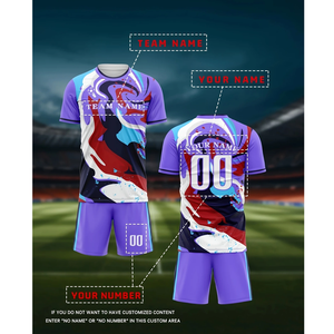 Camiseta de fútbol americano hecha a medida de alta calidad, Camiseta corta de equipo de sublimación impresa, camiseta de fútbol y fútbol americano Premium - Product Image 3