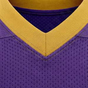 Maillot de football américain personnalisé pour adulte, grande taille, en polyester, vêtement de sport brodé, haut de performance - Product Image 4