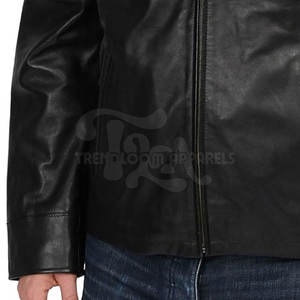 Veste en cuir pour homme, design personnalisé, couleur personnalisée, streetwear, écologique, hiver, logo sur le devant - Product Image 5
