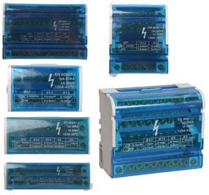 Offre Spéciale terre électrique de barre en laiton neutre de haute qualité 2x7 avec boîtier en plastique à visser 125A IP20 bornier de terre - Product Image 5