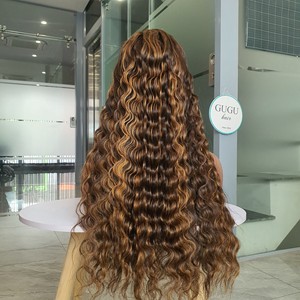 Perruques de cheveux vietnamiens bruts Deep Wave Piano Color 30-40 pouces perruque de cheveux vierges avec vendeur en gros - Product Image 2