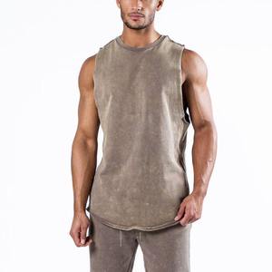 Débardeurs athlétiques 100% coton pour hommes XL vêtements de fitness tricotés respirants pour la gym - Product Image 1