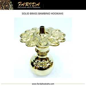 Juego de cachimba portátil pequeño de bambú de latón macizo egipcio de la mejor calidad, Incluye caja de manguera Shisha de vidrio con técnica de laca - Product Image 5