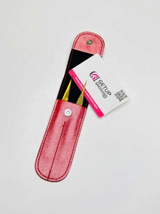 Pinza para Cejas Profesional GETUP BROSONS IMPEX GBI-WT-2215, Diseño Floral, Recubierta de Papel, Acero Inoxidable, Punta Fina, Plateada - Product Image 2