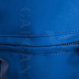 Veste en cuir pour hommes Marque privée personnalisée Veste d'hiver bleue à la mode fabriquée par le Pakistan - Product Image 6