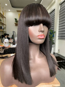 Perruques Remy vietnamiennes droites et faisceaux perruque avant naturelle et extensions de cheveux humains - Product Image 4