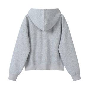 Sudadera con Capucha Holgada de Manga Larga de Algodón para Mujer, Sudadera de Forro Polar Sólida para Invierno, Ropa de Calle, Sudadera Informal de Moda Coreana - Product Image 3