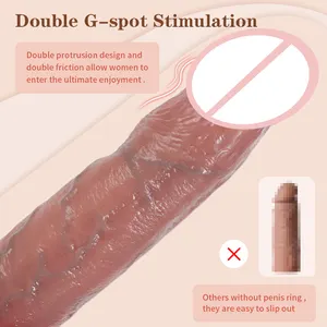 Реалистичный удлиняемый и утолщенный пенис, вибрирующий презерватив, взрослые вибрирующие секс-игрушки для мужчин Brinquedos Sexuais