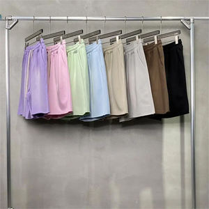 Designer Heavyweight 360GSM Cotton Fleece Summer Casual <b>Shorts</b> Unisex Oversized Elastic Waist Breathable Pockets High Street - Product Image 2