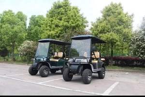 Voiturette de golf électrique de luxe 4 places homologuée route, batterie 48V/72V personnalisable, alternative au gaz certifiée DOT - Product Image 2