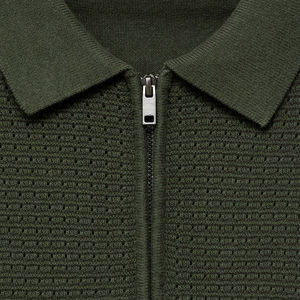 Personalizable hombres verano Casual algodón tejido para Polo medio caqui 100% Anti-retráctil antiarrugas popelina algodón impreso - Product Image 5