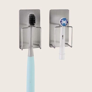 Porte-brosse à dents en métal fonctionnel pour l'organisation quotidienne des soins bucco-dentaires, améliorant l'hygiène et la commodité - Product Image 1