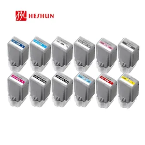 Heshun-cartucho de tinta PFI-1000 PFI1000 Premium, Color, PFI 1000, compatible con Canon imagePROGRAF PRO-1000