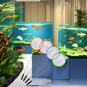 Lujosa Red de plástico para peces de acuario, transparente, ecológica, ultrasilenciosa, ligera, embalaje personalizado, 17,5 cm-TECHNOFIRST - Product Image 4