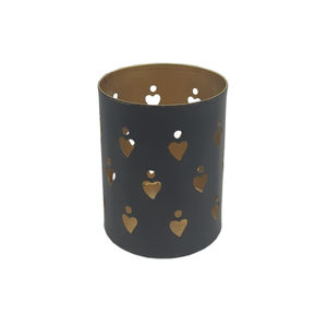 Juego de decoración del hogar de color blanco de soporte de vela votivo redondo de Metal para decoración de jardín y mesa hecha a mano - Product Image 3