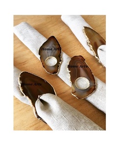 Design attrayant rond de serviette en résine plus grande qualité forme personnalisée rond de serviette dessus de table ronds de serviette décoratifs - Product Image 3