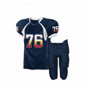 Maillot de football américain élégant grande taille personnalisé, anti-UV, respirant, léger, ensemble uniforme pour adultes, sports de plein air, 100% coton - Product Image 5
