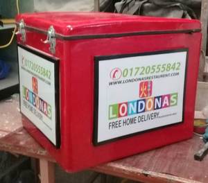 Caja de alimentos frescos de material FRP aislado para entrega de pizza y motocicleta para cajas traseras de scooter con estante conveniente - Product Image 2