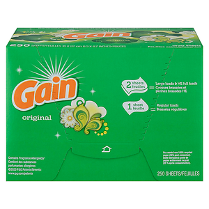 Feuilles assouplissantes et antistatiques pour sèche-linge parfumées à la lavande Gain - Product Image 1