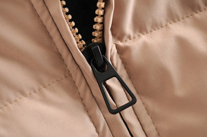 Wholesale Women's Winter Warm Breathable Knitted Stand Collar <b>Bubble</b> Puffer Jacket Plus Size Casual Wear - Product Image 4