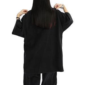 T-shirt en coton 100% respirant de poids lourd noir OEM, fabricant, impression par sublimation personnalisée, t-shirt graphique vintage Y2K, homme, surdimensionné - Product Image 6