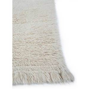 Tapis en laine ivoire Zuri noué à la main, motif abstrait uni, tapis de salon pour entrée et couloir, Puzzle-Pae-426 pour adolescents - Product Image 4