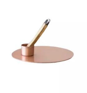 New High Selling Quality Home Decorating Palo Santo Candle Holder Fancy Unique Customized Shape Size Brass Candle Holder - Product Image 3