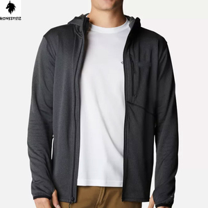 เสื้อมีฮู้ดแบบซิปรูดวินเทจของผู้ชายเสื้อผ้าแนวสตรีทพร้อมพัฟพลอยเทียม100% เสื้อผ้าฤดูหนาวผลิตตามสั่ง - Product Image 1