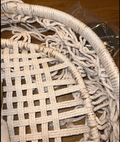 Panier pour dormir et berceau suspendu apaisant en hamac de haute qualité aspect macramé