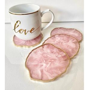 Posavasos de resina personalizado con diseño y logotipo personalizados - Product Image 3