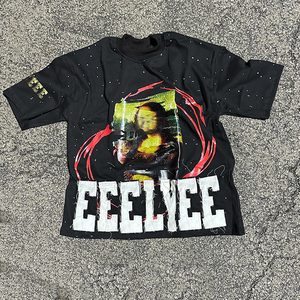 Camiseta clásica de poliéster/algodón para hombre, manga corta, cuello redondo, ajuste cuadrado personalizado, respetuoso con el medio ambiente, secado rápido, peso pesado - Product Image 2