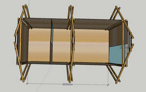(PRIX BON MARCHÉ) 15m2 BAMBOU PREFAB HOUSE 100% Écologique Personnalisé 20FT 40FT Construction Préfabriquée Maison Offre Spéciale - Product Image 4