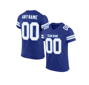 Camiseta de Fútbol Americano Unisex Personalizada del Fabricante, con Cuello en V, Corta, Transpirable, 100% Poliéster, de Secado Rápido para Verano - Product Image 1